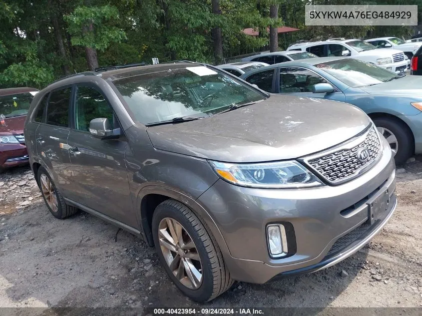 2014 Kia Sorento Limited V6 VIN: 5XYKW4A76EG484929 Lot: 40423954