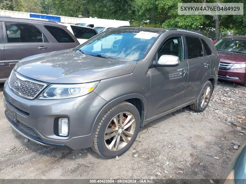 2014 Kia Sorento Limited V6 VIN: 5XYKW4A76EG484929 Lot: 40423954