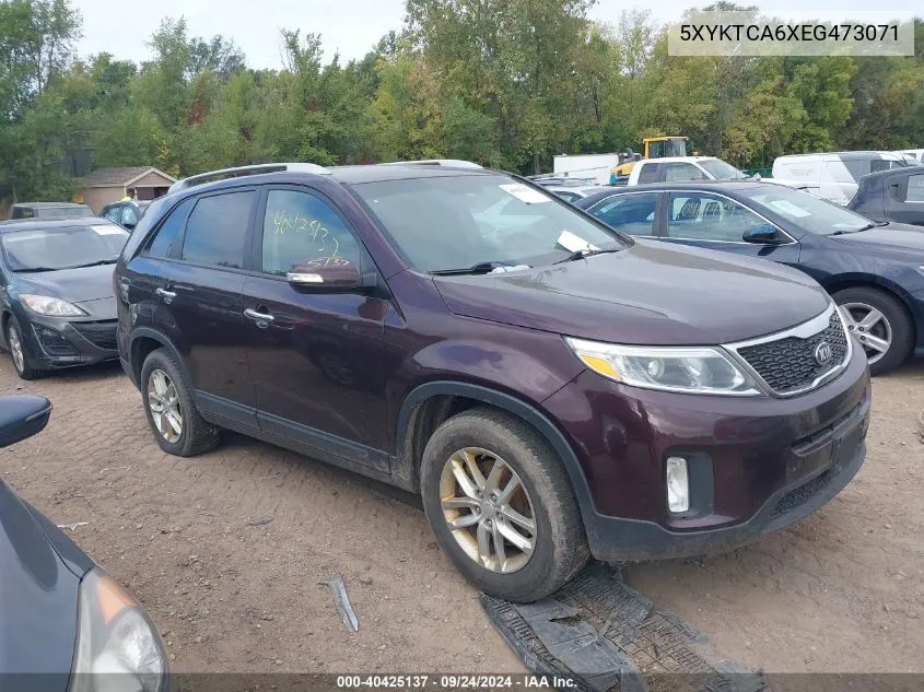 2014 Kia Sorento Lx VIN: 5XYKTCA6XEG473071 Lot: 40425137