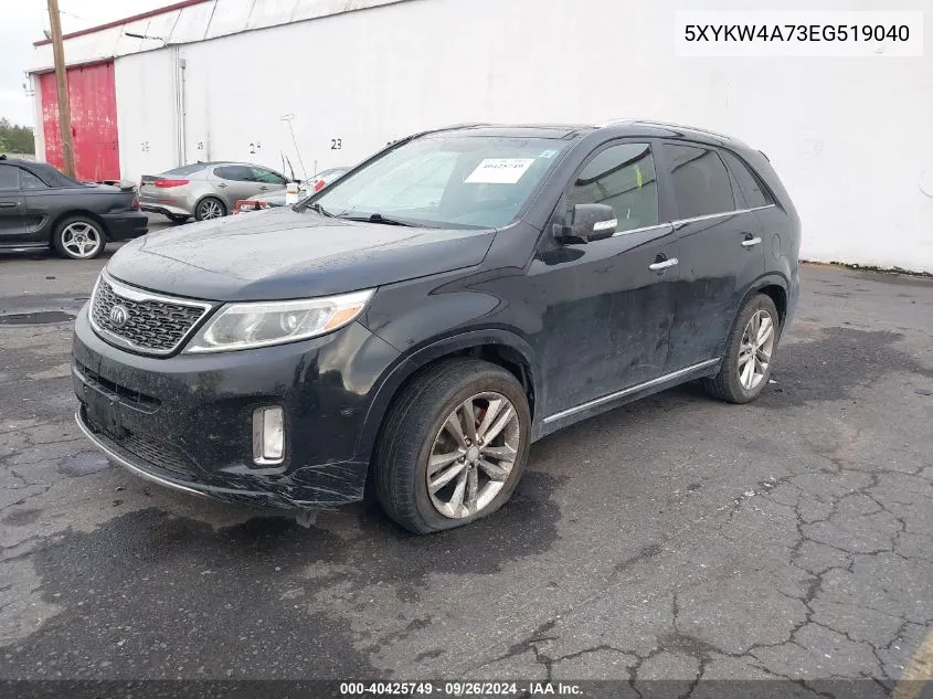 5XYKW4A73EG519040 2014 Kia Sorento Sx/Sx Limited