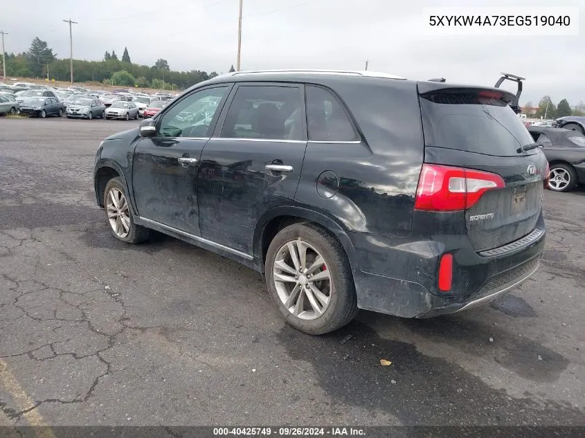 5XYKW4A73EG519040 2014 Kia Sorento Sx/Sx Limited