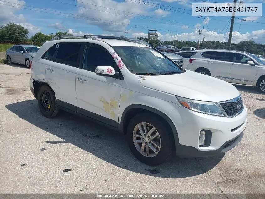 2014 Kia Sorento Lx VIN: 5XYKT4A75EG461747 Lot: 40429924