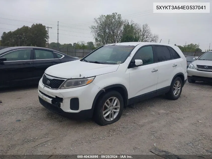 5XYKT3A64EG537041 2014 Kia Sorento Lx