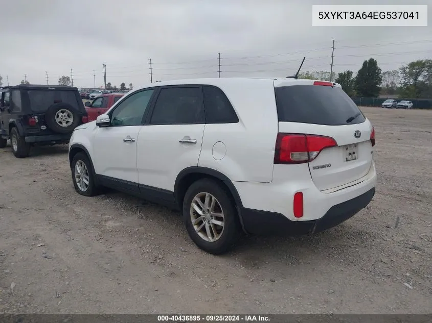 5XYKT3A64EG537041 2014 Kia Sorento Lx