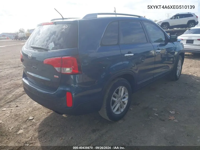 5XYKT4A6XEG510139 2014 Kia Sorento Lx