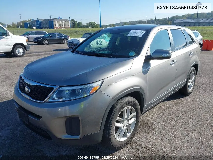 5XYKT3A65EG480378 2014 Kia Sorento Lx