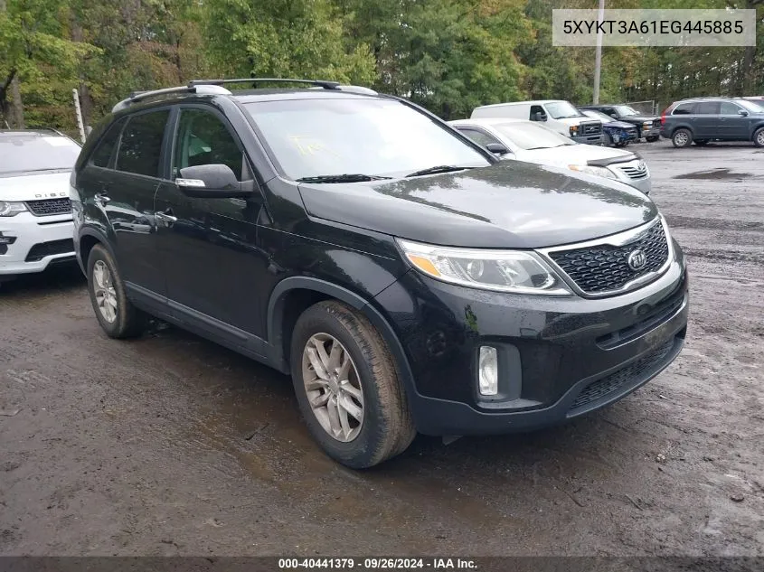 2014 Kia Sorento Lx VIN: 5XYKT3A61EG445885 Lot: 40441379