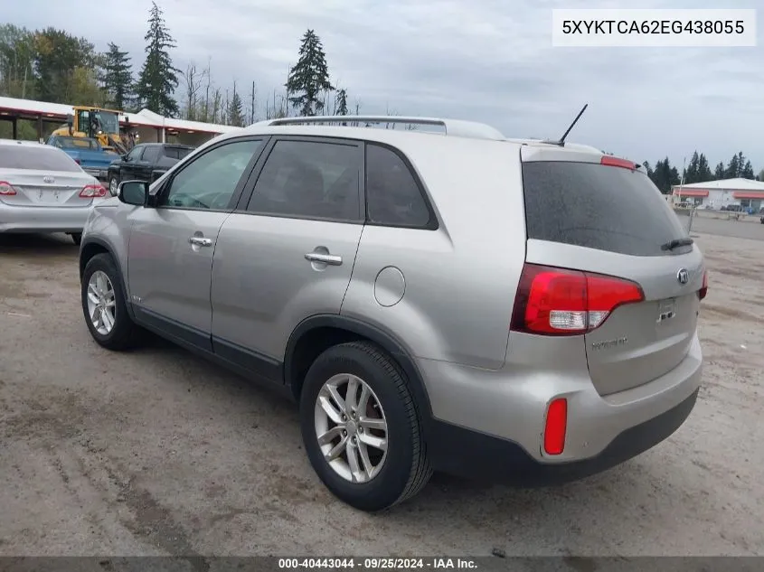 2014 Kia Sorento Lx VIN: 5XYKTCA62EG438055 Lot: 40443044