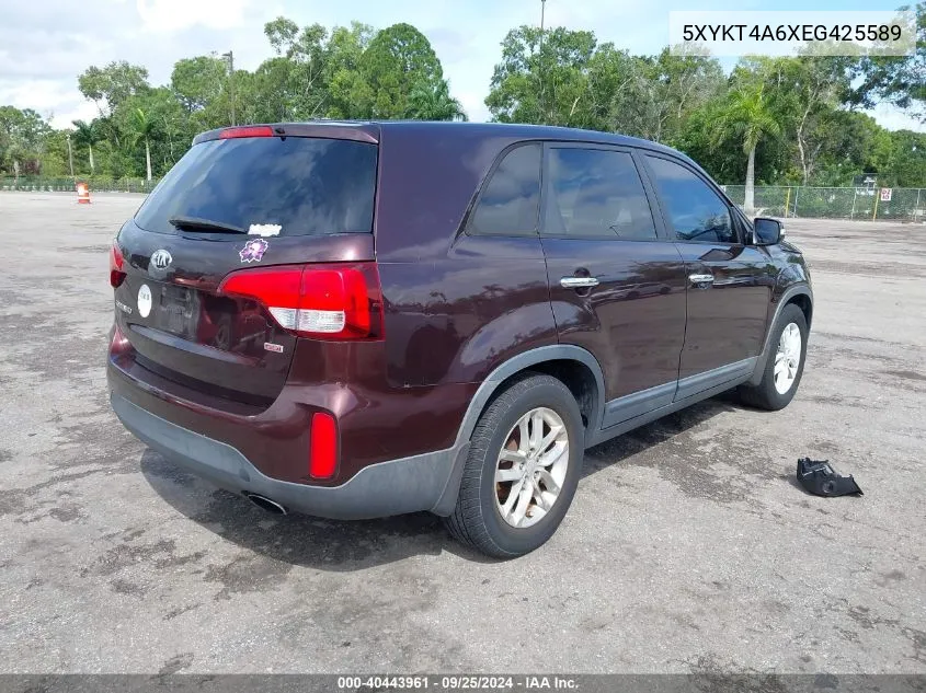 5XYKT4A6XEG425589 2014 Kia Sorento Lx