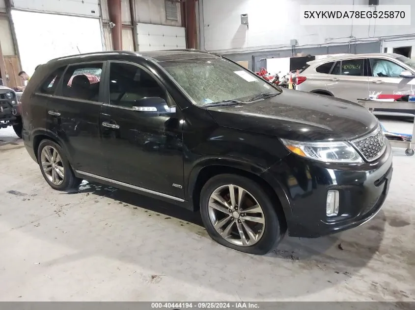 5XYKWDA78EG525870 2014 Kia Sorento Limited V6