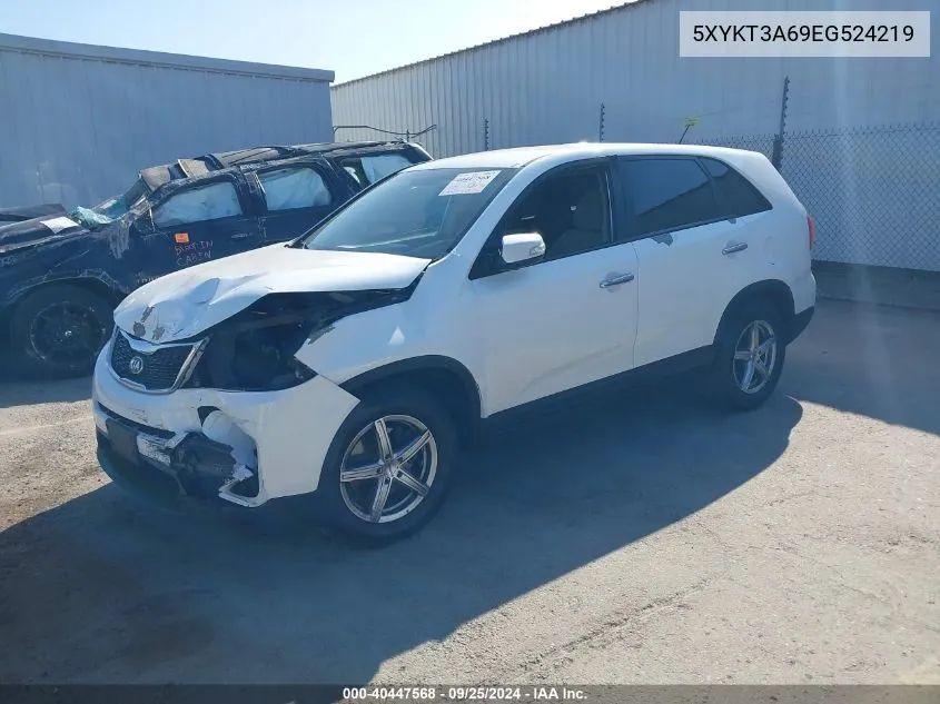 2014 Kia Sorento Lx VIN: 5XYKT3A69EG524219 Lot: 40447568