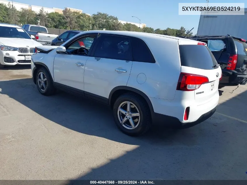 2014 Kia Sorento Lx VIN: 5XYKT3A69EG524219 Lot: 40447568