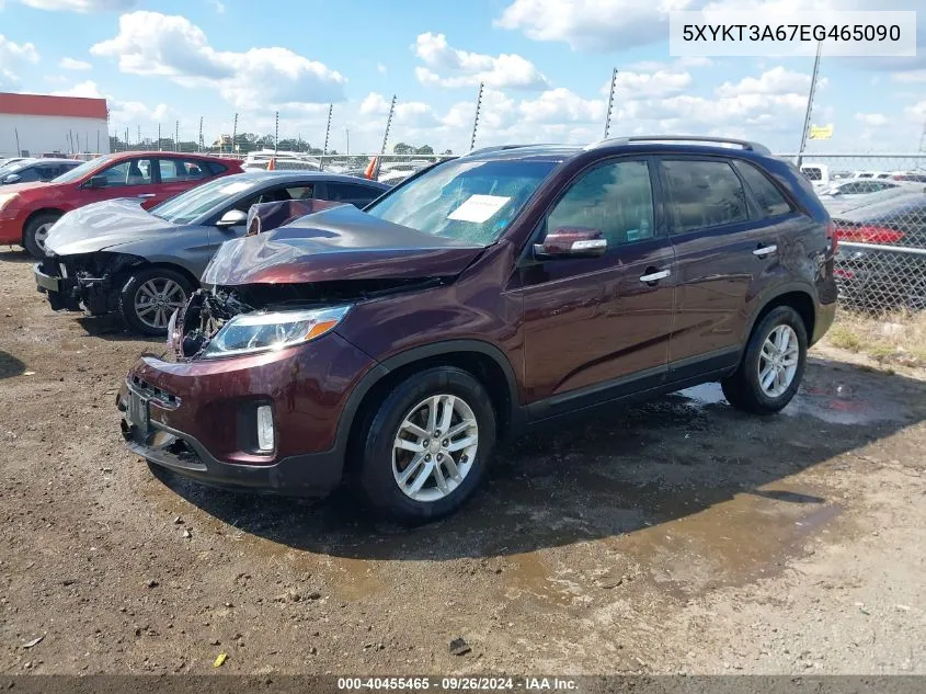 2014 Kia Sorento Lx VIN: 5XYKT3A67EG465090 Lot: 40455465