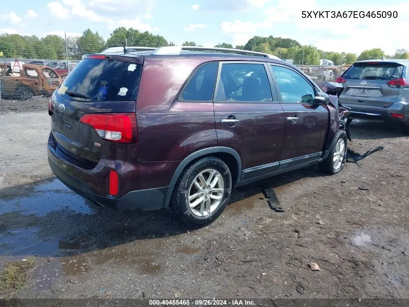 5XYKT3A67EG465090 2014 Kia Sorento Lx