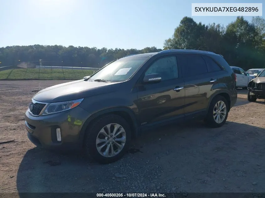 2014 Kia Sorento Ex VIN: 5XYKUDA7XEG482896 Lot: 40500205