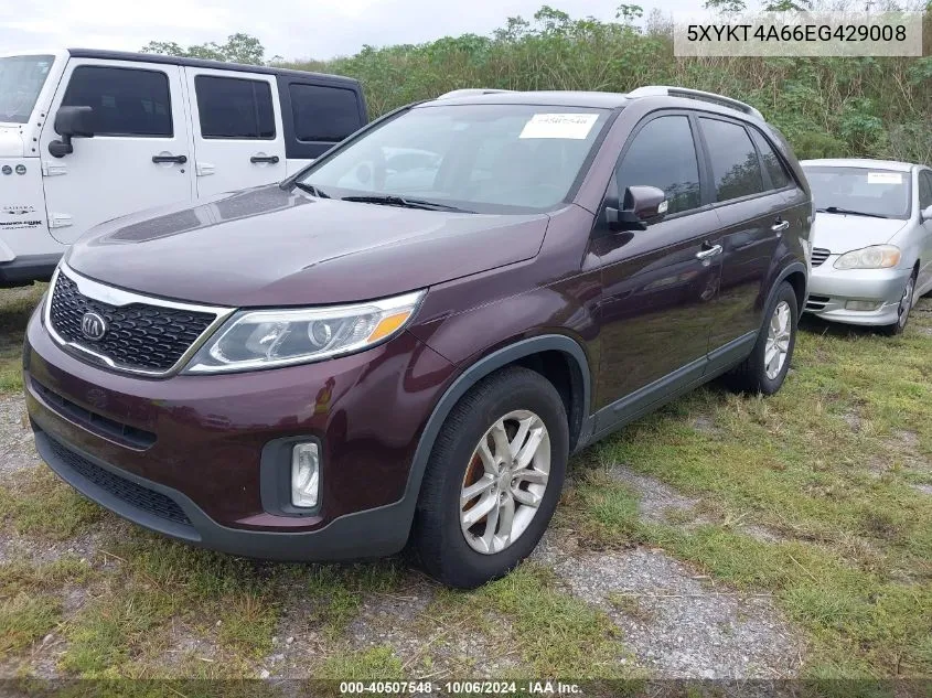 5XYKT4A66EG429008 2014 Kia Sorento Lx