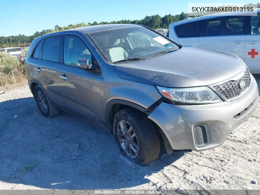 5XYKT3A6XEG513195 2014 Kia Sorento Lx