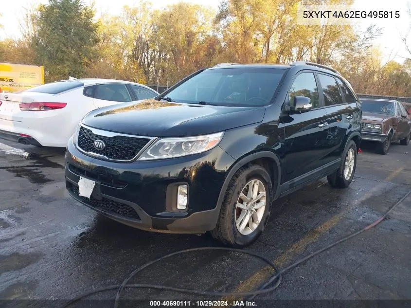 2014 Kia Sorento Lx VIN: 5XYKT4A62EG495815 Lot: 40690111