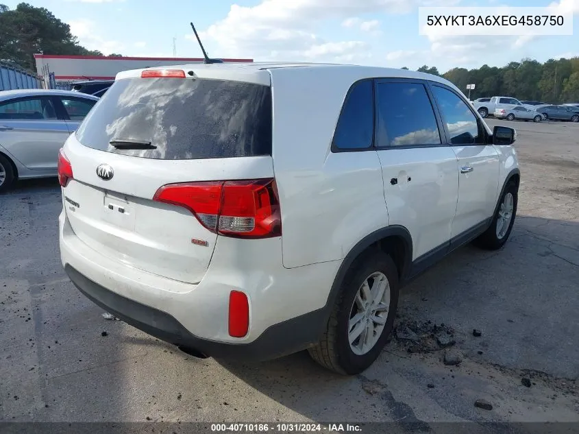 5XYKT3A6XEG458750 2014 Kia Sorento Lx