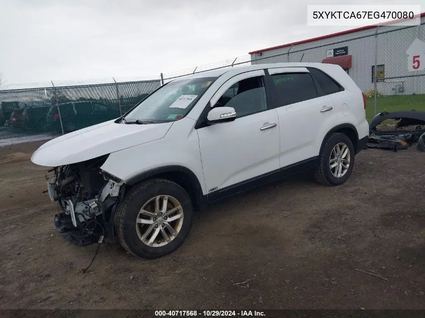 2014 Kia Sorento Lx VIN: 5XYKTCA67EG470080 Lot: 40717568