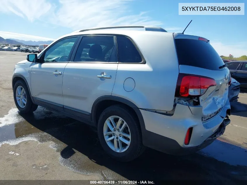 2014 Kia Sorento Lx V6 VIN: 5XYKTDA75EG462008 Lot: 40756439