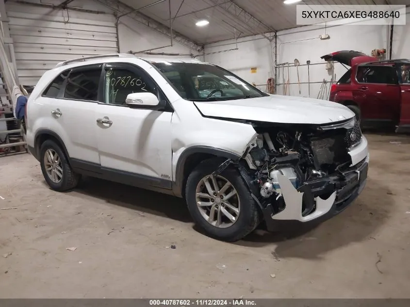 2014 Kia Sorento Lx VIN: 5XYKTCA6XEG488640 Lot: 40787602