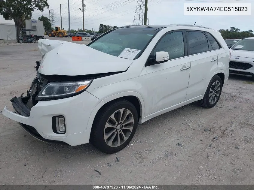 2014 Kia Sorento Sx VIN: 5XYKW4A74EG515823 Lot: 40797923