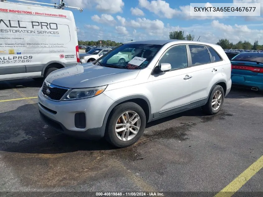 5XYKT3A65EG467677 2014 Kia Sorento Lx