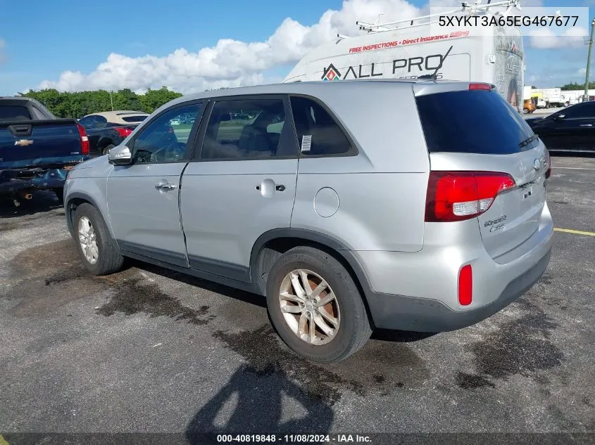 5XYKT3A65EG467677 2014 Kia Sorento Lx