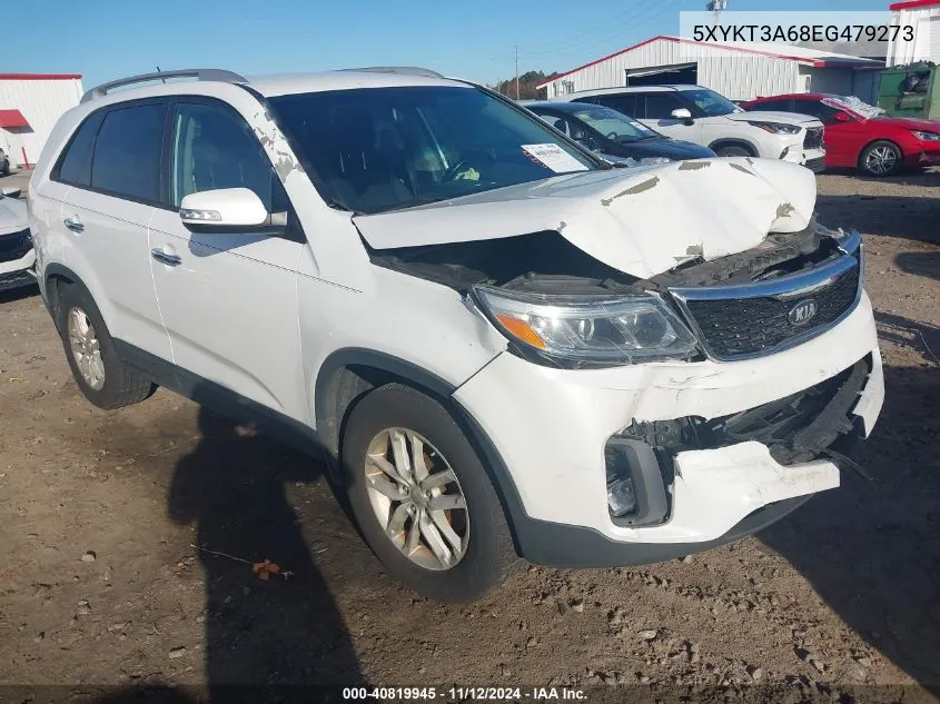 2014 Kia Sorento Lx VIN: 5XYKT3A68EG479273 Lot: 40819945