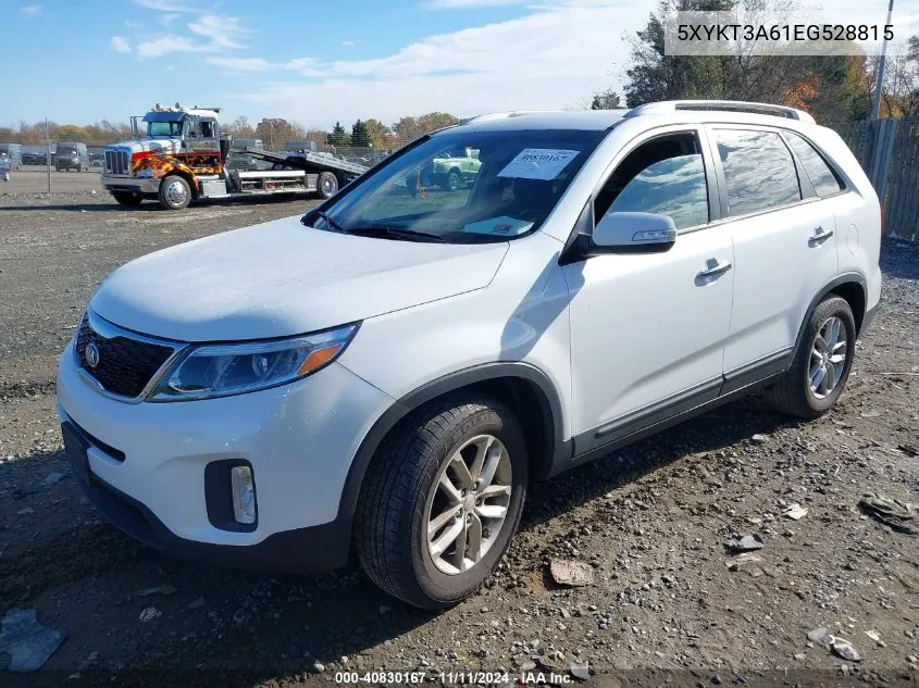 2014 Kia Sorento Lx VIN: 5XYKT3A61EG528815 Lot: 40830167