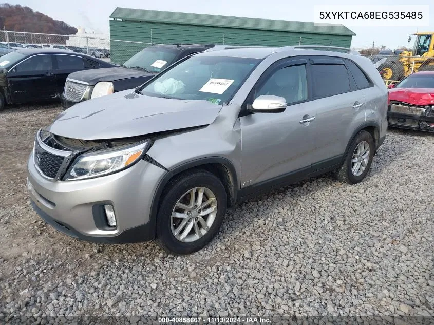 2014 Kia Sorento Lx VIN: 5XYKTCA68EG535485 Lot: 40858667