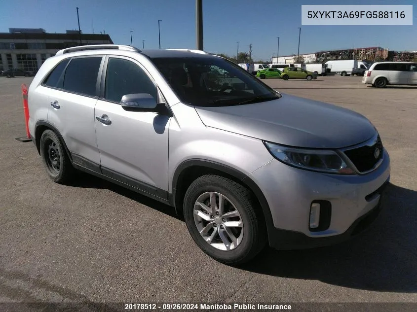 5XYKT3A69FG588116 2015 Kia Sorento Lx