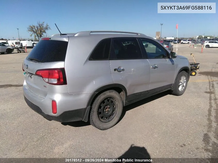 5XYKT3A69FG588116 2015 Kia Sorento Lx