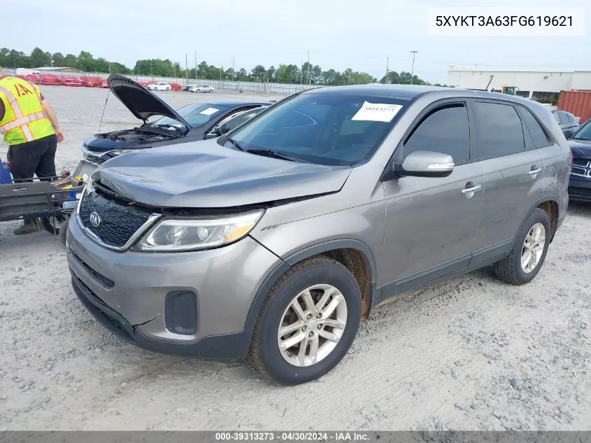 5XYKT3A63FG619621 2015 Kia Sorento Lx