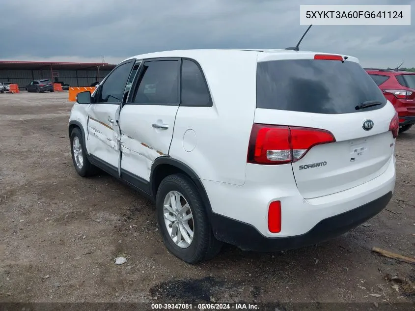 5XYKT3A60FG641124 2015 Kia Sorento Lx