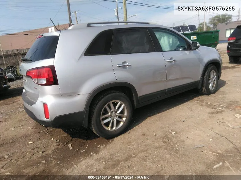 5XYKT3A6XFG576265 2015 Kia Sorento Lx