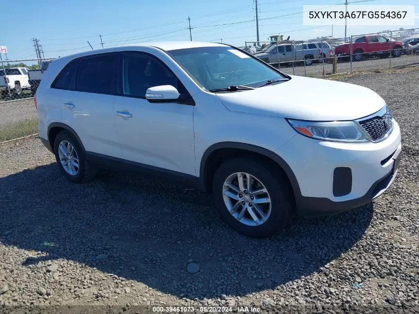 2015 Kia Sorento Lx VIN: 5XYKT3A67FG554367 Lot: 39461073