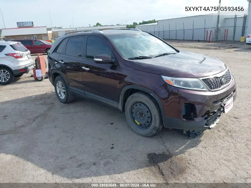 5XYKT4A75FG593456 2015 Kia Sorento Lx V6