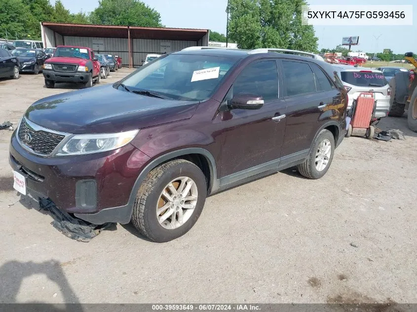 5XYKT4A75FG593456 2015 Kia Sorento Lx V6