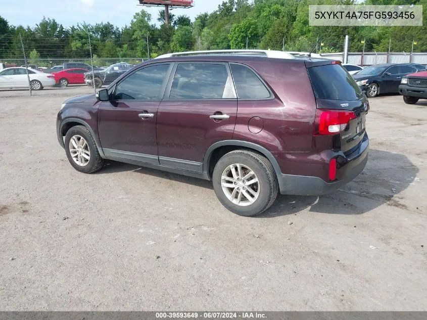 5XYKT4A75FG593456 2015 Kia Sorento Lx V6