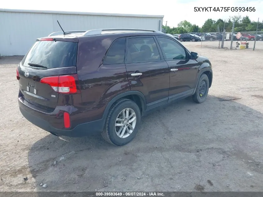 5XYKT4A75FG593456 2015 Kia Sorento Lx V6