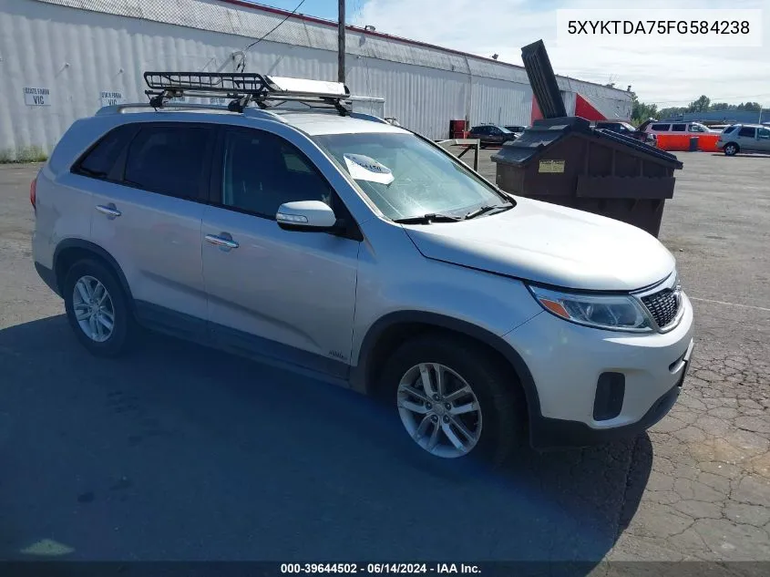 2015 Kia Sorento Lx V6 VIN: 5XYKTDA75FG584238 Lot: 39644502