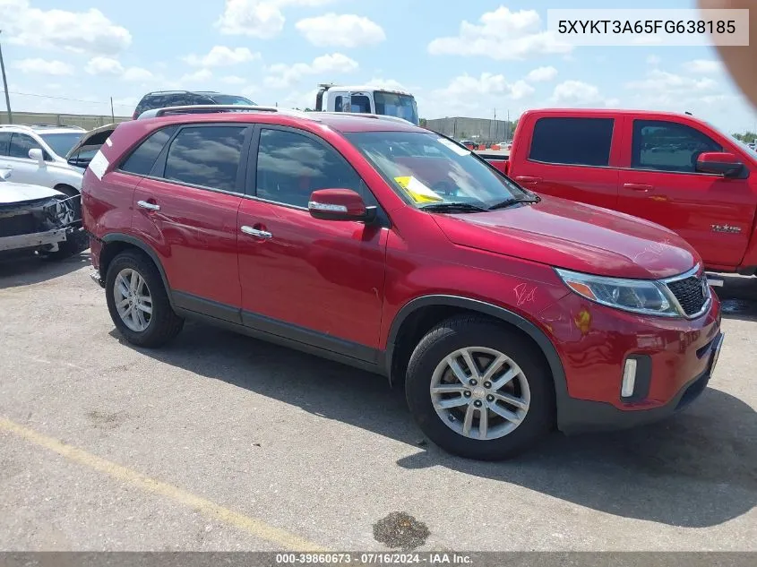 2015 Kia Sorento Lx VIN: 5XYKT3A65FG638185 Lot: 39860673