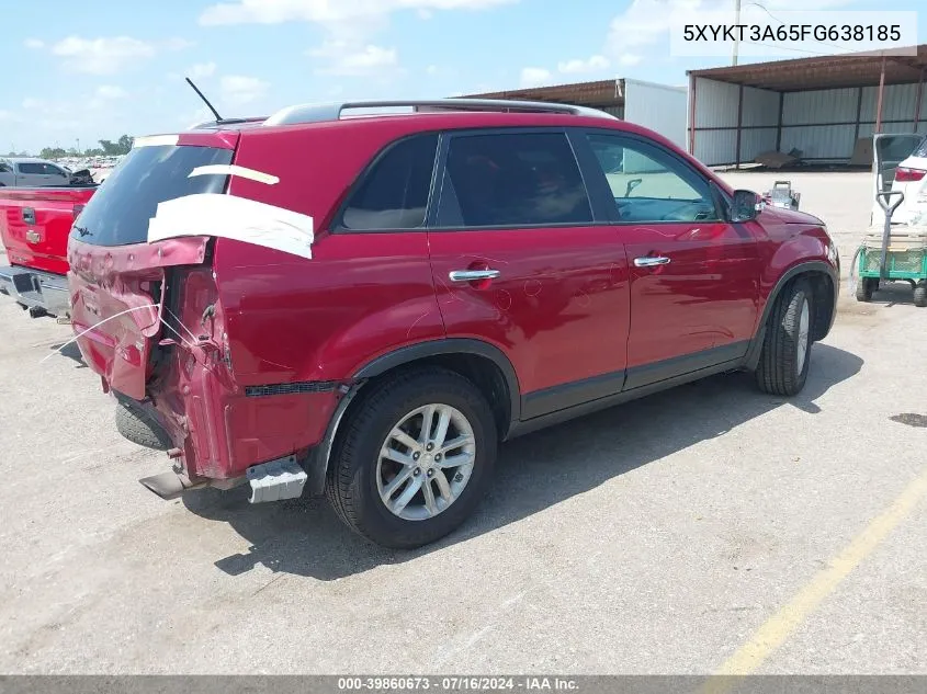 5XYKT3A65FG638185 2015 Kia Sorento Lx