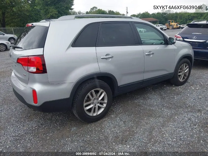 5XYKT4A6XFG639046 2015 Kia Sorento Lx