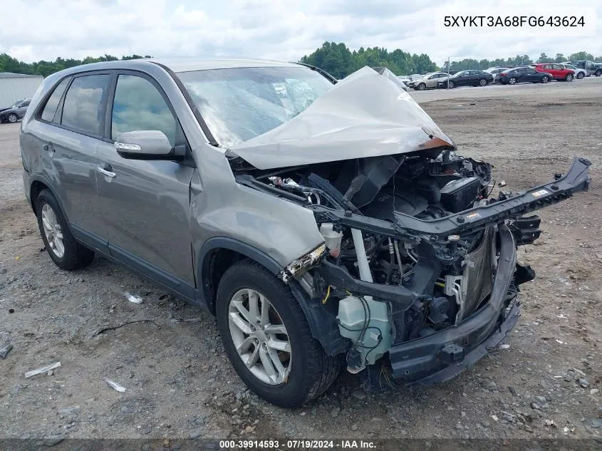 5XYKT3A68FG643624 2015 Kia Sorento Lx