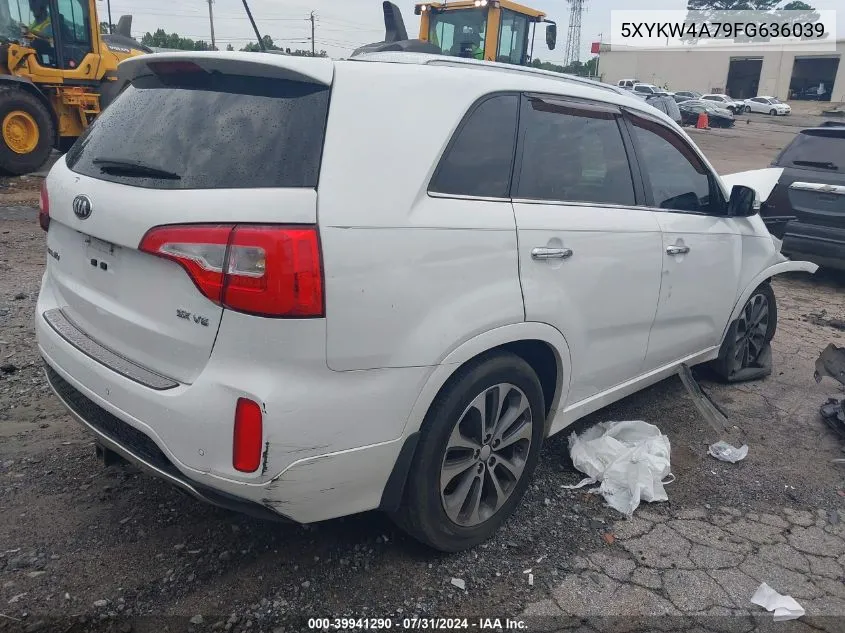 5XYKW4A79FG636039 2015 Kia Sorento Sx V6