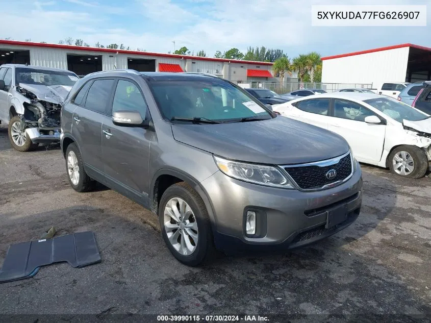 2015 Kia Sorento Ex V6 VIN: 5XYKUDA77FG626907 Lot: 39990115