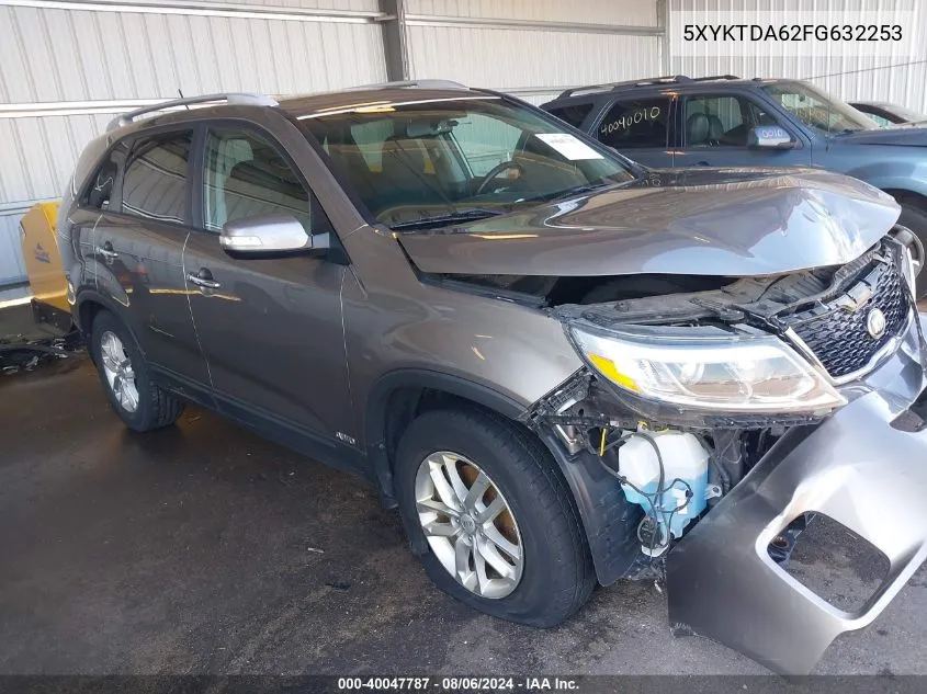 2015 Kia Sorento Lx VIN: 5XYKTDA62FG632253 Lot: 40047787